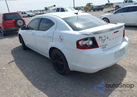 2013 Dodge Avenger Sxt из США, поврежденный, VIN 1C3CDZCB6DN677876